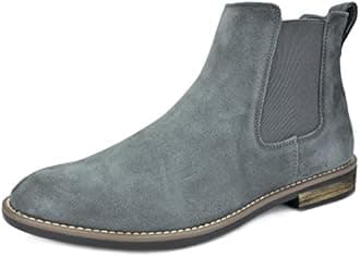 Bruno MarcMen's Suede Leather Chelsea Ankle Boots