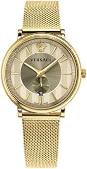 Versace Mens Gold 42 mm V-Circle The Manifesto Edition Watch VBQ070017