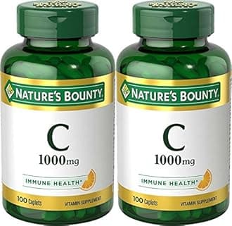 Nature's Bounty Vitamin C, 1000mg, 100 Caplets (Pack of 2)