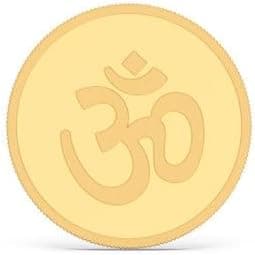 Kalyan Jewellers 24K (999) Purity OHM Gold Coin 1 Gms
