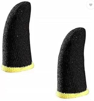 INEFABLE® Pubg Battleground Anti-Slip Thumb Finger Multi-Color Sleeve Slip-Proof Sweat-Proof Professional Touch Screen for Pubg Mobile Phone Game Gaming Sleeves Gloves - (Multi Color) (Pack of 2)