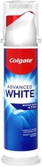 Colgate Advanced White Toothpaste Pump 100 ml - Teeth whitening toothpaste - With active micro-cleaning crystals - Enamel safe toothpaste - Whiter teeth in 10 days - Clinically proven whiter teeth
