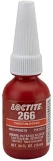 Threadlocker, 10mL, Red, Bottle, Anaerobic
