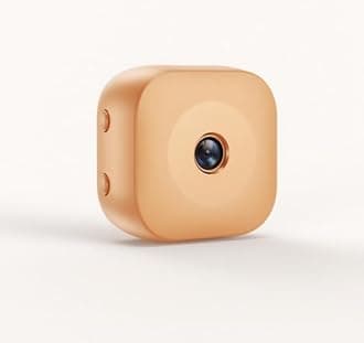 Security Wireless,Mini Camera WiFi Camera(Apricot)