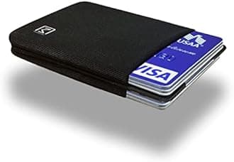 Slim Credit Card Wallet by Modern Carry - Ultra Thin (Black with 2 Card Slots)