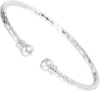 Sterling Silver Bangle Bracelets for Women 925 silver Cuff Bracelet Adjustable Jewelry Fashion Simple Open Bangles Cuff Jewelry for Women Mom Wife Mothers Day Valentine Gift