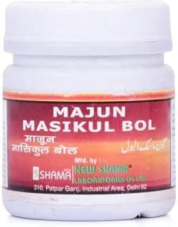 New Shama Majun Masikul Bole (125g PACK OF 3) Useful is weakness of bladder, poly-urea & excessive, involuntary expulsions COMES WITH SHANDAAR ROSE WATER