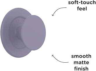 PopSockets Round Phone Grip Compatible with MagSafe, Adapter Ring Included, Phone Holder, Wireless Charging Compatible - Soft Touch Dusk