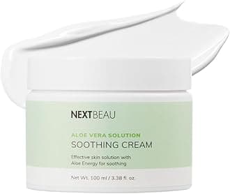 Aloe Vera Solution Soothing Cream 10. 48 fl. oz. / 310ml Face Cream/Moisturizer for Dry Skin, Hypoallergenic cream, Korean Skincare