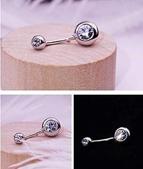 Briana Williams Belly Button Ring Belly Rings Belly Button Piercing Gold Belly Button Ring for Women Clicker Belly Ring Belly Piercing Stainless Steel 14g 10mm Blley Navel Rings Piercing Jewelry