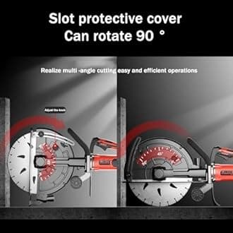 SN-XBDP 16 ″ Wall Slotting Machine, 9900W Cement Concrete Wall Cut Wall Machine, Handheld Single -Chip Groove Large Stone Cutting Machine, for Cutting Bricks, Granite, Marble,C