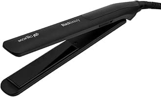 Black Beauty Hair Straightener For Women with Ceramic Coated Floating Plates Super Slim Ensure Smooth Glides Instant Heat Up Techonoly Manages Even Heat Distribution Handle Lock Feature,Light Weight Travel Friendly Sutiable for All Hair Types