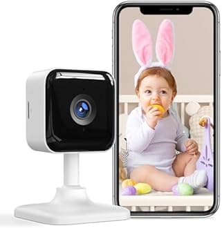 GNCC 1080P Baby Monitor with Camera and Night Vision for Newborn, Smart WiFi Baby Camera with 2-Way Audio for Baby/Nanny, APP Control, Motion/Sound Detection, SD Cloud Storage, Works with Alexa
