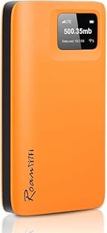 RoamWiFi 4G LTE WiFi Mobile Hotspot, Local & International Coverage Travel Router in 170+ Countries,No Contract or SIM Card Required,10 Connected Devices, US 50GB & Global 1GB Data 60Day