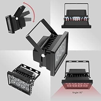 Univivi IR Illuminator 90 Degree Wide Angle 8-LEDs IR Infrared Light Security Cameras.