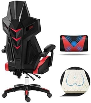 Gaming Chair Computer Chairs Swivel Chair Video Game Chair, Elevating Rotary Reclining Office Chair Built-in Latex Cushion With Footrest Ergonomics Computer Chair Massage Pillow Warm as ever To purs