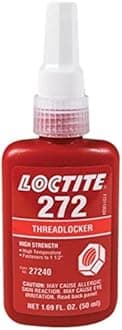 Loctite 272 50Ml Heavy Duty High Strength Threadlocker, Pack of 1