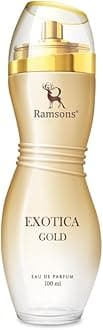 Ramsons - EXOTICA GOLD Eau De Parfum | 100 ML | Perfume For Women | TN - Cassis, Peach, Green Leaf, Lemon | MN - Jasmine, Rose, Lilly, Violet | BN - Musk, Amber, Wood, Vanilla