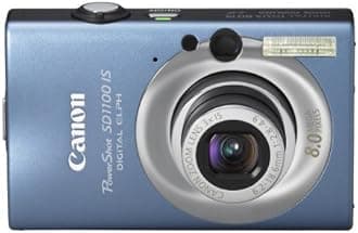 Canon PowerShot SD1100IS 8MP Digital Camera with 3X Optical Image Stabilized Zoom (Blue) (Old Model) (Renewed)