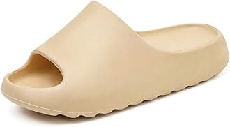 - Cloud Slides for Men and Women, Quick Drying Slippers Shoe Open Toe Thick Soft, Platform Slide Sandals Daily Shower Sandals, Non-Slip Bathroom Slippers Summer for Indoor & Outdoor