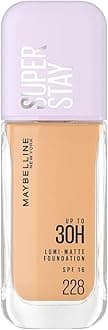 Maybelline New York Super Stay Lumi-Matte Liquid Foundation - 228, Up To 30H Long Wear, Water & Transfer Proof. SuperStay Lumi-Matte Liquid Foundation comes with Non-comedogenic & Vegan Formula | 35ml