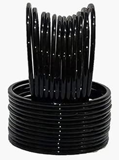 Anshi Creations Traditional Plain Glass Bangles for Girls and Women