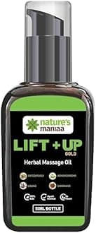 Nature'e Maniaa Lift Up Massage Oil For Date Night | 100% Natural Body Oil For Couples With Ashwagandha, Shatavar, Shilajit, Lawang, Safed Mushli & Almond Oil | Aromatherapy & Relaxing Massage Therapy | Perfect Glide & Smooth Skin | Aromatherapy Paradise Scent | Pack Of 1-50ml