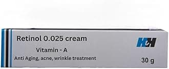 Retinol cream 0.025 Vitamin A Repairs Fine Lines & Wrinkles, Scar Treatment, Age and Sun Spots, Anti-Aging Formula, 30g