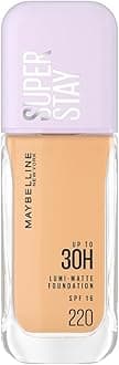 New York Super Stay Lumi Matte Liquid Foundation, 30 HR Long Lasting yet Lightweight, 220, 35ml