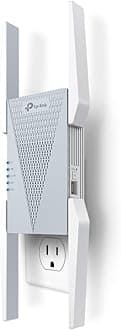 TP-Link RE813XE AXE5400 Wi-Fi 6E Range Extender w/Ethernet Port | 5.4 Gbps Tri-Band Wireless Repeater Amplifier | Up to 2800 Sq. Ft., 96 Devices | 6 GHz Band, 160 MHz | APP Setup | OneMesh Compatible