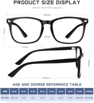 5 Pack Reading Glasses for Women/Men Blue Light Blocking -UV Filter Computer Readers,Anti Eyestrain Eyeglasses