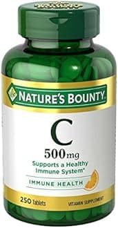 Nature's Bounty Vitamin C 500 mg, 250 Tablets (Pack of 2)