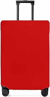 Christmas Red Travel Luggage Cover, Anti-scratch Travel Suitcase Protector Covers, Washable Elastic Baggage Covers Fit 19-21 Inch Carry on Luggage