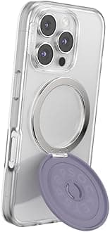 PopSockets Kick-Out Grip for MagSafe, Adjustable Kickstand for Portrait or Landscape, Magnetic Stand, Purple - Dusk