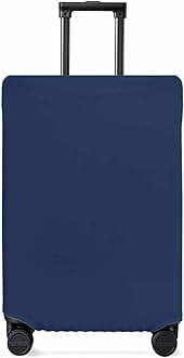 Navy Blue Travel Luggage Cover, Nautical Summer Anti-scratch Travel Suitcase Protector Covers, Washable Elastic Baggage Covers Fit 22-25 Inch Carry on Luggage