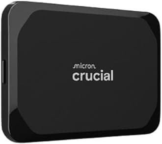 Crucial X9 1TB Portable SSD - up to 1050MB/s - PC and Mac, with Mylio Photos+ Offer - USB 3.2 External Solid State Drive - CT1000X9SSD902