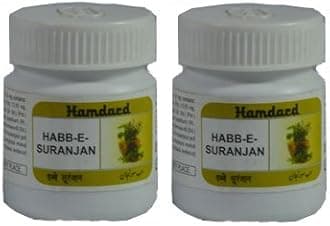 2 x Hamdard Habb-e-Suranjan (100 Pills)- Expedited international delivery