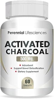 Activated Charcoal - 500Mg (60 Tablets)