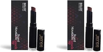 Instant Hair Colour Streaking Stick for Beard| Tru Hair Tone for Men| Natural Black Temporary Beard Colour | Quick Touch-Up Hair Color for Beard, & Mustache | Pack Of 2, 6g Brown