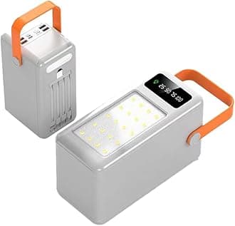 Power Bank 100000mAh USB Large Battery Pack With LED Display, 15W Fast Charging Powerbank Built In Cables, Portable Charger Compatible With Smartphones Tablets(Size:60000 mAh,Color:White)