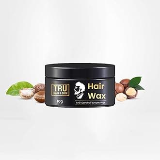 TRU HAIR & SKIN Hair Wax Cream For Men | Easy to Spread and Strong Hold for 12hrs +Anti Dandruff (Hair Wax-10g)