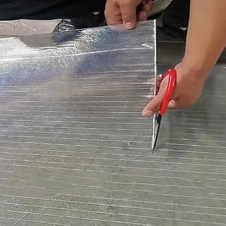 WIGING Polycarbonate Roofing Sheet, Daylighting Panel for UV Protection Rainproof Insulation, Transparent Green House Plastic Cover, Can Cut(0.8mm)