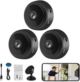 Agelkvoy Mini Magnetic Security Camera, New Camtrix Security Camera, Mini Wireless HD 1080P Magnetic Security Camera, Camtrix Camera with App, Small Video Camera
