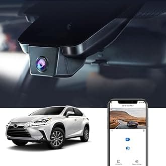 FITCAMX Dash Cam Suitable for Lexus NX 300 300H F Sport Luxury 2018 2019 2020 2021 2022 (Model B), 4K Front Dashcam with WiFi, Hidden Camera, G-sensor with 64GB Card