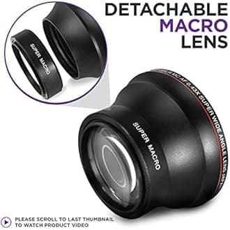 Altura Photo KZ0016 HD 52 mm Wide Angle Lens with Macro Portion for Nikon (Black)