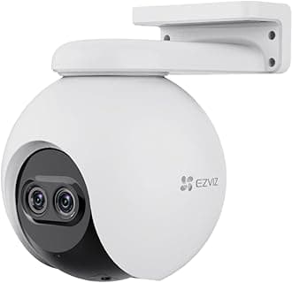 Security Camera Outdoor, 1080P Pan/Tilt/Zoom WiFi Camera, 8× Mixed Zoom and AI-Powered Person Detection Security Cam, IP65 Waterproof, Support MicroSD Card up to 512GB | C8PF