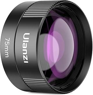 ULANZI CL-003 Phone Macro Lens, HD 75mm Phone Camera Lens for 17mm Thread, Compatible with iPhone Samsung Smartphone Cage Case with 17mm Adapter