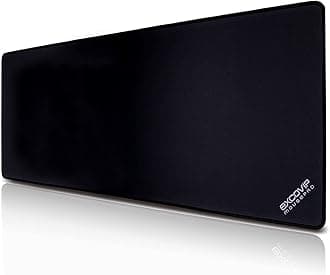 EXCOVIP Large Gaming Mouse Pad, Long XXL Mousepad, Extended Cloth Mouse Pad/Desk Mat with Stitched Edges for Gamer, Office, Home, 35.4x11.8" Black