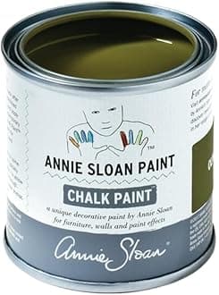 Annie Sloan Chalk Paint® (Olive, 120 ml/4.06 Fl Oz) a unique decorative paint for furniture, cabinets and home décor with no sanding or priming