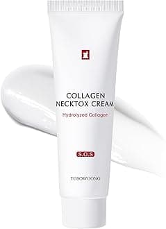 Collagen Necktox Cream with Collagen and Hyaluronic Acid, Korean Skincare for Smooth and Nourished Neck & Décolletage, 50ml, 1.69 fl. oz.